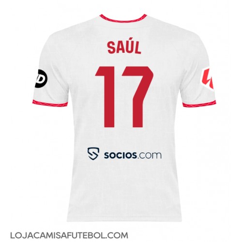 Camisa de Futebol Sevilla Saul Niguez #17 Equipamento Principal 2024-25 Manga Curta